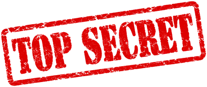 A red TOP SECRET rubber stamp